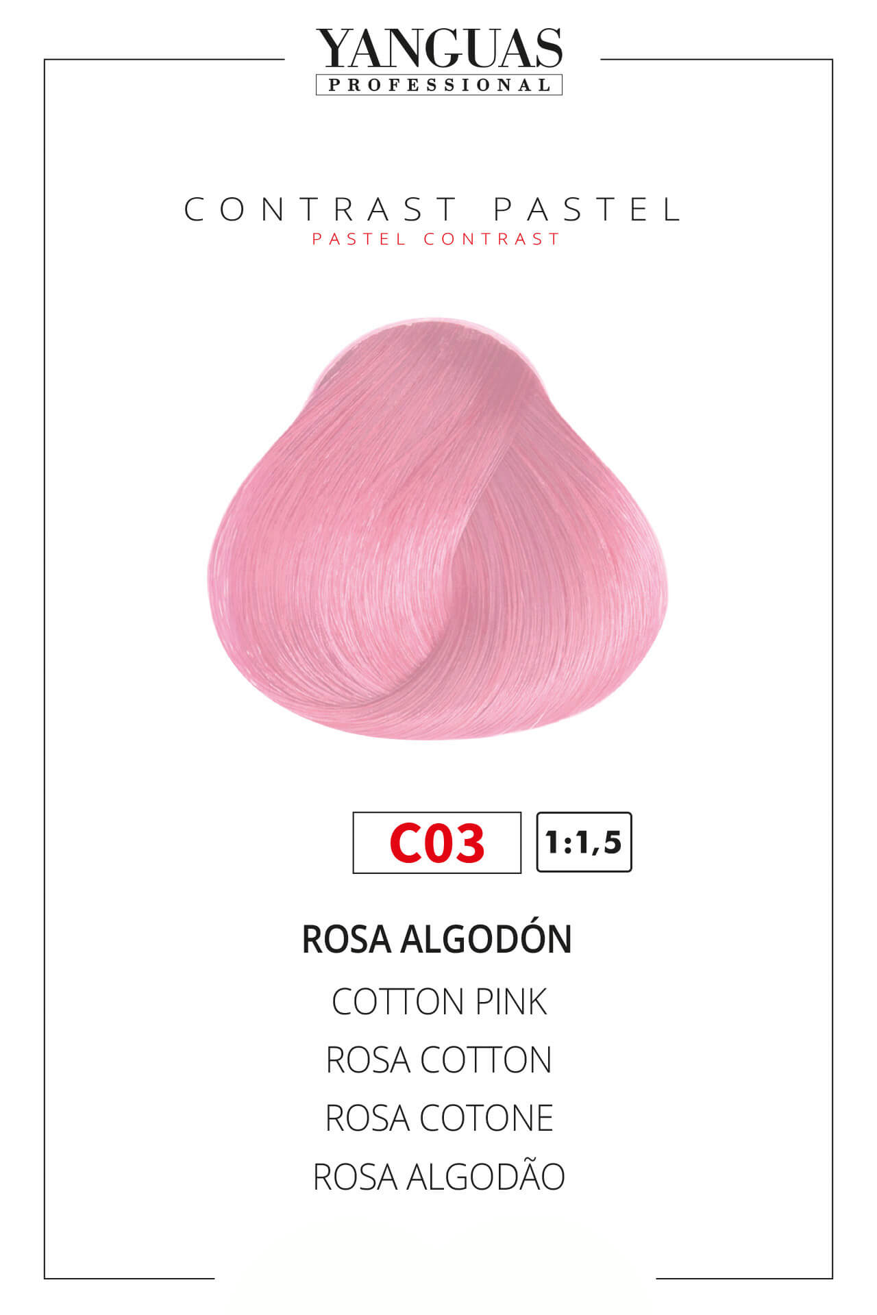 Tinte Rosa Algodón C03 Attraxtion » Damas y Barbudos