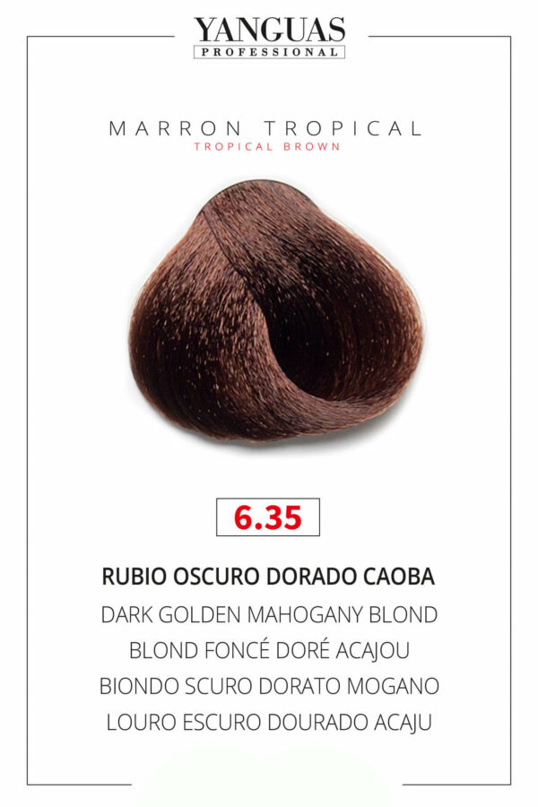 Tinte Rubio Oscuro Dorado Caoba 6.35