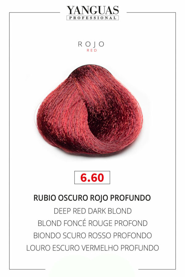 Tinte Rubio Oscuro Rojo Profundo 6.60