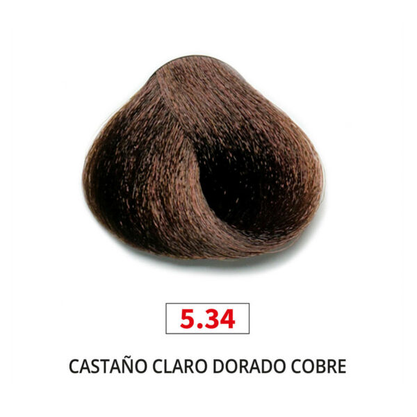 Tinte Castaño Claro Dorado Cobre 5.34