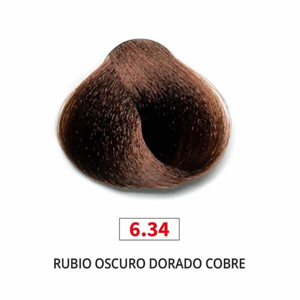 Tinte Rubio Oscuro Dorado Cobre 6.34